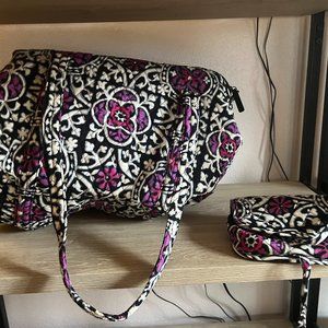 Vera Bradly Duffel with matching Jewelry Case